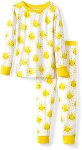 Little Sleepies Two-Piece Pajama Set for Boys & Girls, Soft Viscose from Bamboo Toddler Pajamas for Kids, Family Matching PJs, Sunshine, 9-10