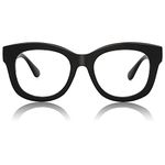 JiSoo Reading Glasses 2.0 Women/Men Designer Oversized Readers, Thick Large Round Ladies Reading Glasses 2.0, Black