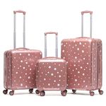 Flight Knight Luggage Set - 8 Wheel Hard Case Suitcases - Side Lock - Cabin & Check-in Large Sizes - easyJet, British Airways, Ryanair, Jet 2 Approved