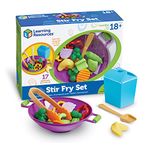 Learning Resources New Sprouts Stir Fry Set, Pretend Play Food, 17 Piece Set Ages 18 mos+