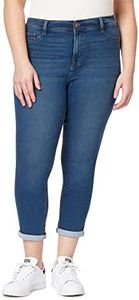 Angels Forever Young Women's Size Signature Convertible Skinny Jeans, Steel, 24 Plus