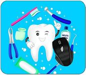 Gaming Mouse Pad Tooth Dentist Toothpaste Toothbrush Magnifying Glass Professional Mousepad