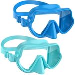 W WSTOO Snorkel Diving Mask,Adults Swim Goggles with Nose Cover,Panoramic Anti Glare HD Tempered Glass,Lens Anti Fog Coating Treatment,Effectively Preventing Fogging