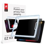 BERSEM Privacy Screen Protector Compatible with iPad 9th / 8th / 7th Generation 10.2 Inch (2021/2020/2019 Model) Anti-Spy, Tempered Glass Film, EZ kit