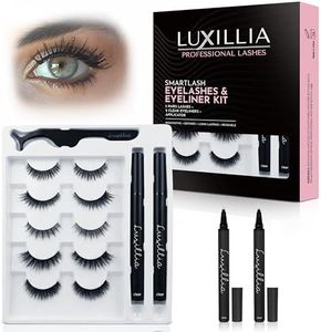 Luxillia SMARTLASH Self Adhesive Lash Clusters Kit, 5 Pairs, No Glue