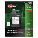 Avery-Dennison 60504 Ultraduty Ghs Chemical Labels White - 4 X 4 In.