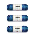 Caron Simply Soft Oceana Paints Yarn - 3 Pack of 141g/5oz - Acrylic - 4 Medium (Worsted) - 235 Yards - Knitting, Crocheting & Crafts