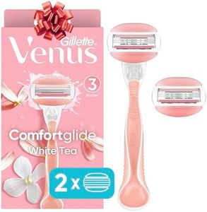 Gillette Venus ComfortGlide White Tea Women's Razor - 1 Handle + 2 Refills