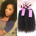 Original Queen 100% Brazilian Unprocessed Virgin Kinky Curly Human Hair Weave 4 Bundles Deep Curly Hair Extensions Mixed Length (28 28 28 28inches)