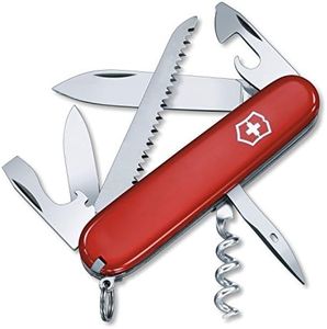 Victorinox Swiss Army Camper Pocket Knife, Red,91mm