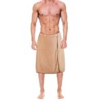 kilofly 1pc Men's Adjustable Shower Wrap Bath Towel with Snap Closure 26 x 54 inch