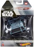 Hot Wheels Star Wars Starships Select Premium Diecast Darth Vader's TIE Advanced, Includes 1 Vehicle, 1 Display Stand