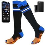 Minthouz Heated Socks for Men Women, 6000mAh Battery Rechargeable Heating Electric Socks, APP Control, Gifts for Outdoor Work Hunting, Fishing, Skiing, Hiking, Camping, Cycling
