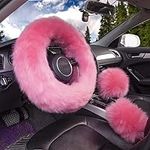 Yontree Cute Fluffy Steering Wheel 
