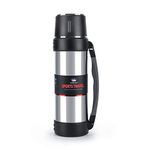 MUCR Stainless Steel Thermoses with Cup – 61oz Double-Wall Vacuum Insulated Water Bottle for Travel – Camping Coffee Thermoses with Handle – Keeps Liquid Hot or Cold,Leak Resistant,Silver