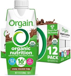 Orgain Organic Nutritional Protein Shake, Creamy Chocolate Fudge - 16g Grass Fed Whey Protein, Meal Replacement, 20 Vitamins & Minerals, Fruits & Vegetables, Gluten Free, Non-GMO, 11 Fl Oz (12 Pack)