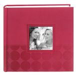 Pioneer Photo Albums DA-200EC/P 200-Pocket Circle Embossed Leatherette Photo Album, Pink