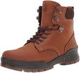 ECCO Men's Track 25 Waterproof Plain Toe Tie Hiking Boot, Amber Nubuck, 5-5.5