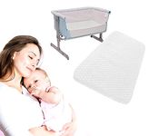 Iwil dream Next2Me Chicco Crib Mattress (83 x 50 x 5 cm) Compatible Bedside Toddler Deluxe Crib Next to Me - Comfortable & Fitted Infant Mattress - Breathable & Washable