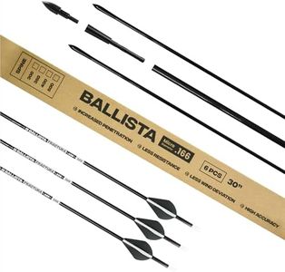 BALLISTA FRACTURA 6mm OD Micro Diameter Hunting Arrows 400 Spine 6 Pack