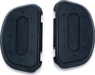 Kuryakyn 7044 Motorcycle Foot Control Component: Heavy Industry Passenger Floorboards for 1986-2019 Harley-Davidson Motorcycles, Satin Black, 1 Pair