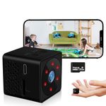 UCOCARE Spy Camera, 2.4G Wi-Fi or No WiFi Options, 4K Hidden Camera with 32GB Memory Card, Indoor Mini Camera with Phone App, Live Video, Night Vision, Motion Detection