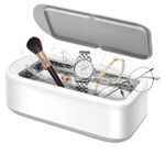 MEBISO Ultrasonic Jewelry & Glasses Cleaning Machine | 360° Professional Low Noise Portable USB Device for Rings, Spectacles, Watches