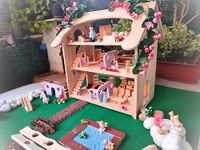 TinyMinyWorld Wooden Big Dollhouse Large with Furniture playset (Castle Largest DIY)