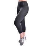 CompressionZ Compression Capri Leggings for Women - Yoga Capris, Running Tights, Gym Pants Black