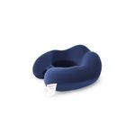 American Tourister Memory Foam | Travel Pillow | Neck & Lumbar Support for Men and Women | Memory Foam Comfort | Navy