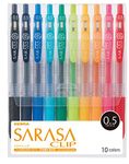 Zebra gel ballpoint pen Sarasa clip 0.5 JJ15-10CA 10 color set