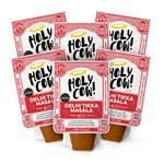 Holy Cow! Indian Curry Sauces : Delhi Tikka Masala Sauce Curry Kit (6 x 250g) Gluten Free Vegan Curry Recipe, Tikka Masala Ready Meal Kit, Cooking Sauce Made With Authentic Tikka Paste. Curry Gift Set