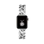 KAGOWEAR 38/40/41mm Silver Classy Cool Women Chain Smartwatch Bands for Apple Watch Bands SE Series 8/7/6/5 Replacement Strap for iwatch 8/7 Gift for Her