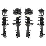 Transit Auto Front Rear Complete Suspension Shocks Strut And Coil Spring Mount Assemblies Kit Replacement For Kia Spectra Spectra5 - Left Right Side (Driver Passenger) K78A-100436