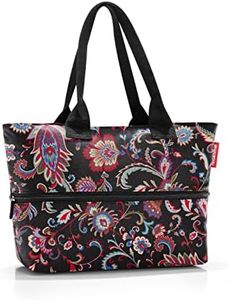 reisenthel Shopper e1 Paisley Black – Sac de rangement – Espace pour les petits et les grands achats, Noir pâle., 50 x 26,5 x 16,5 cm / 50 x 35 x 16,5 cm expanded, Acheter
