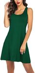 Avidlove Sleepwear for Women Tank Nightgown Chemise Racerback Sleeveless Sleep Dress Dark Green