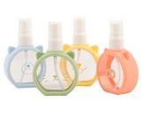 Textention Empty Spray Bottles 1.85Oz / 55Ml- Agoder Fine Mist Plastic Mini Travel Bottle Set Small Refillable Liquid Containers For Travel,Cleaning,Perfume,And Makeup Cosmetic Use(4 Pcs),Transparent