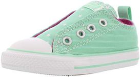 Converse Unisex-Child Chuck Taylor All Star Core Slip (Infant/Toddler) Sneaker, Peppermint/Pink, 3 Toddler