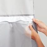 Hookless® It’s A Snap!® PEVA Snap-In Shower Curtain Liner, Water-Repellant, Easy Install, Frost White Color