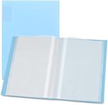 Diamond Painting Storage Presentation Book Portfolio Folder 40 Clear Pockets Sleeves Protectors for 30 x 40cm Diamond Painting, Artwork, Report Sheet (Can Accommodate 16.5 X 12.1inch), Blue