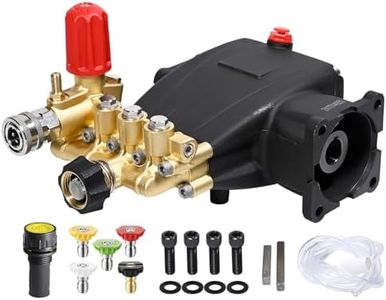 YAMATIC Horizontal Triplex Pressure Washer Pump 3/4" Shaft 3300 PSI @ 3.0 GPM 5-8 HP Replacement Pump Compatible with Simpson 90036 90039 Honda GC190 GX200 and More