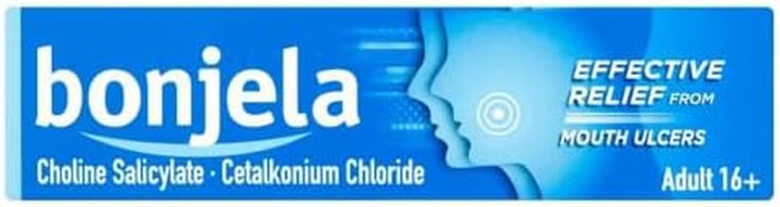 Bonjela 15g Oral Gel - Fast Acting Pain Relief For Mouth Ulcers, Cold Sores, Swelling, Infection, Suitable With Dentures, Adult Treatment, Quick Medication Solution