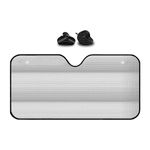 KINGSWAY® Car Window Foil Curtain Sticky Sun Shade Use for All Cars, Universal Fit Sunshades for Front Window, Rear Window, Silver Color, 1 Piece