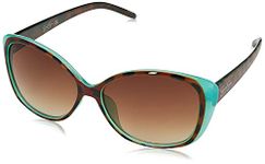 Jessica Simpson Women's J5012 Anbl Non-Polarized Iridium Cateye Sunglasses, Blue, 68 mm