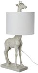 Creative Co-Op DA8698 White Resin Giraffe Lamp