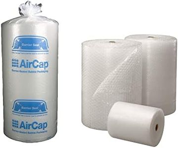 Jeco - 1 rouleau de film papier bulle Aircap 1m x 100m tri-couche avec film barrière gain de place recyclable