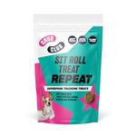 Insect Protein Superfood Dog Treats for Daily Training and High Value Rewards - Grain Free, High Protein and Planet Friendly - Sit Roll Treat Repeat (1 x 100g) - GRUB CLUB