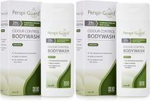 Perspi-Guard Odour Control Antibacterial Body Wash for Men & Women, Anti Bacterial Shower Gel Targets Body Odour for Long-Lasting Protection, 200 ml (Pack of 2)