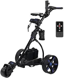 Remote Control Golf Buggy Electric Golf Trolley with USB, Dual Motors-Blue