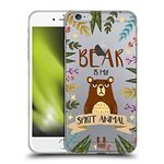 Head Case Designs Bear Spirit Animal Illustrations Soft Gel Case Compatible With Apple iPhone 6 Plus/iPhone 6s Plus